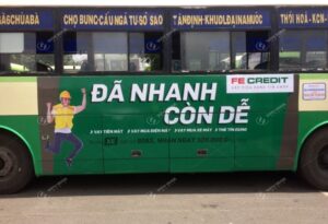 FE CREDIT quảng cáo trên xe bus toàn quốc 2017