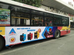 Hồng Ký quảng cáo trên xe bus tại Hà Nội - TPHCM
