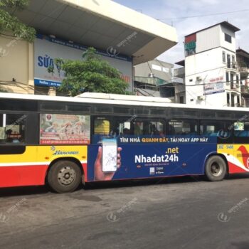 Báo giá quảng cáo trên xe bus tại các tỉnh miền Bắc