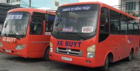 Lộ trình xe buýt tại Đồng Tháp