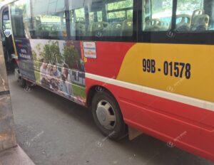 Gamuda quảng cáo trên xe bus tại Bắc Ninh