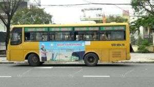 Nhựa Tiền Phong quảng cáo trên bus Trung - Nam bộ