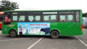 Nhựa Tiền Phong quảng cáo trên bus Trung - Nam bộ