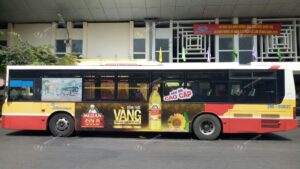 Quảng cáo trên xe bus tại Hà Nội nay đã được full kính