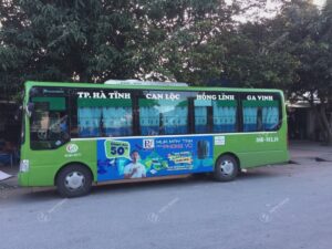 Phong Vũ quảng cáo trên xe bus tại Nghệ An và Hà Tĩnh