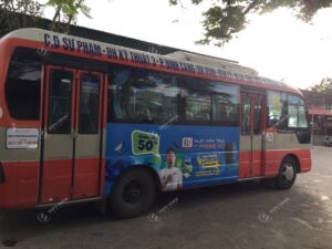 Phong Vũ quảng cáo trên xe bus tại Nghệ An và Hà Tĩnh