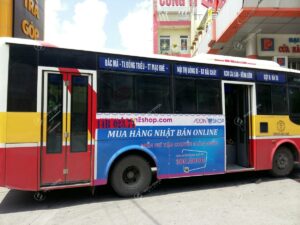 AEON quảng cáo trên xe bus tại Hải Phòng, Quảng Ninh, Bắc Ninh