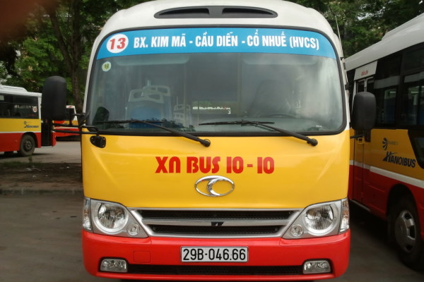 Lộ trình xe bus tuyến 13 tại Hà Nội