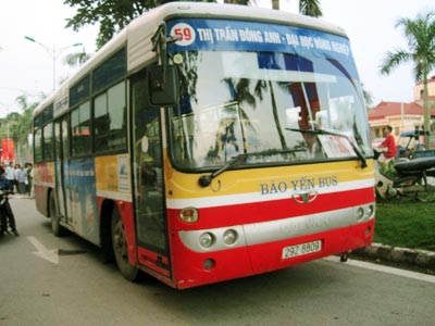 Lộ trình xe bus tuyến 59 tại Hà Nội