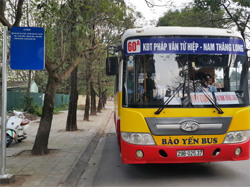 Lộ trình xe bus tuyến 60A tại Hà Nội
