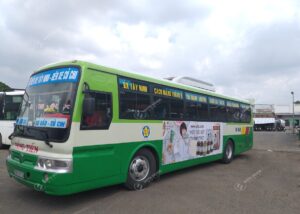 KKOH quảng cáo trên xe bus full kính tại HCM: