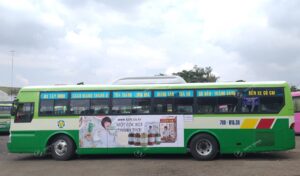 KKOH quảng cáo trên xe bus full kính tại HCM: