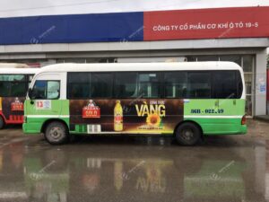 Dầu ăn Meizan Gold - Quảng cáo trên xe bus toàn quốc