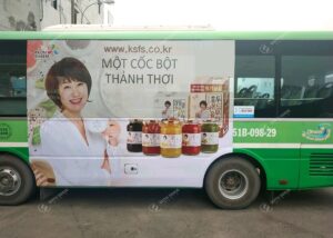 KKOH quảng cáo trên xe bus full kính tại HCM: