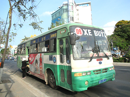 quảng cáo xe buýt ở Trà Vinh