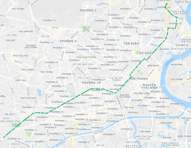 Lộ trình xe bus tuyến 14 TP HCM