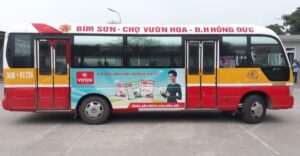 Quảng cáo trên xe buýt tại các tỉnh Bắc Trung Bộ