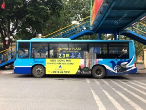 Quảng cáo trên xe bus tại Hà Nội - Chung cư Skyview Plaza