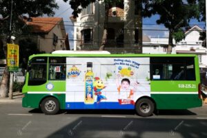 Quảng cáo trên xe bus TP Hồ Chí Minh - Dầu ăn Kiddy