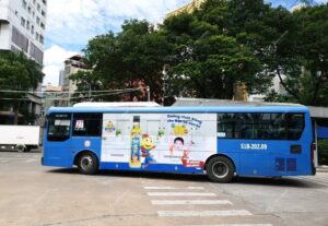 Quảng cáo trên xe bus TP Hồ Chí Minh - Dầu ăn Kiddy