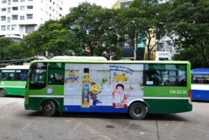 Quảng cáo trên xe bus TP Hồ Chí Minh - Dầu ăn Kiddy