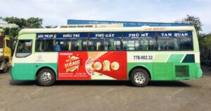 Quảng cáo trên xe bus Miền Trung - Tuần lễ Vàng tại Nguyễn Kim
