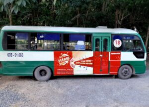 Quảng cáo trên xe bus Miền Trung - Tuần lễ Vàng tại Nguyễn Kim