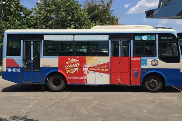 Quảng cáo trên xe bus Miền Trung - Tuần lễ Vàng tại Nguyễn Kim