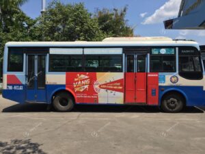 Quảng cáo trên xe bus Miền Trung - Tuần lễ Vàng tại Nguyễn Kim
