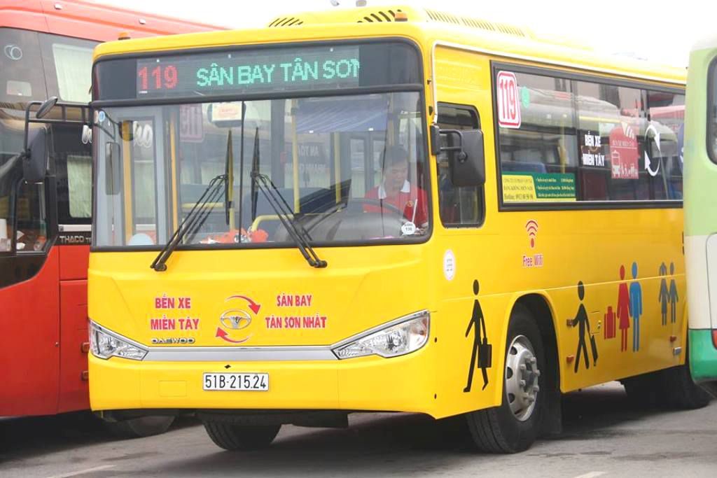 Lộ trình tuyến xe bus 119 Sân bay Tân Sơn Nhất Bến xe