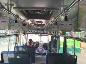 Quảng cáo trên tay cầm xe bus - Thương hiệu Nhựa Tiền Phong