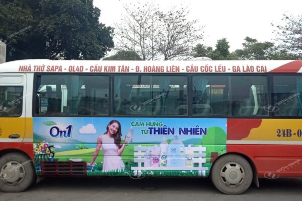 quảng cáo xe buýt ở Lào Cai