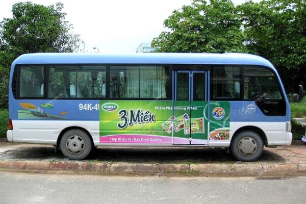 quảng cáo xe buýt ở Bạc Liêu