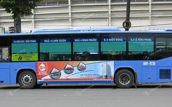 quảng cáo trên xe buýt tại Đồng Nai