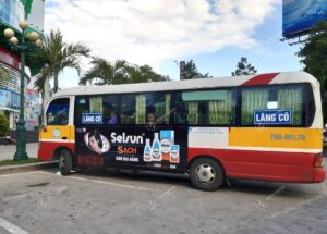 quảng cáo bằng xe bus tại Huế
