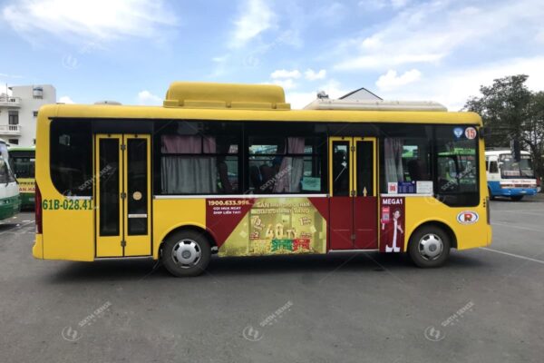 Quảng cáo xe bus ở Bình Dương