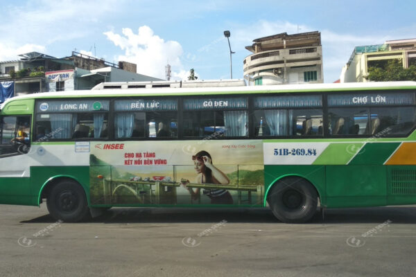 Quảng cáo xe buýt ở Long An