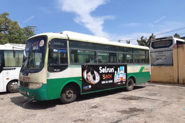 Quảng cáo trên xe buýt ở tỉnh Phú Yên