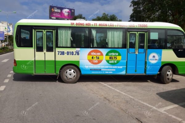 quảng cáo xe buýt ở Quảng Bình