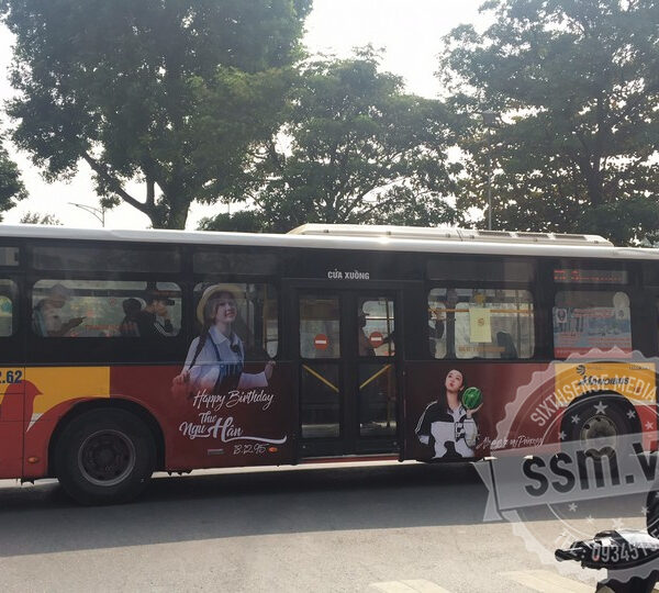 quảng cáo xe bus cmsn thần tượng ở hà nội