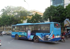 quảng cáo xe bus Hà Nội của Hoàng Hà Mobile