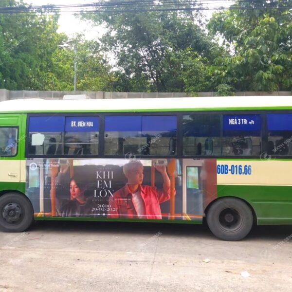 Chiến dịch quảng cáo xe bus quảng bá MV “Khi em lớn” tại Bình Dương