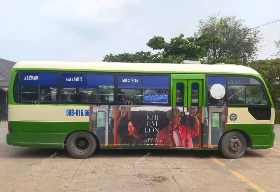 Chiến dịch quảng cáo xe bus quảng bá MV “Khi em lớn” tại Bình Dương