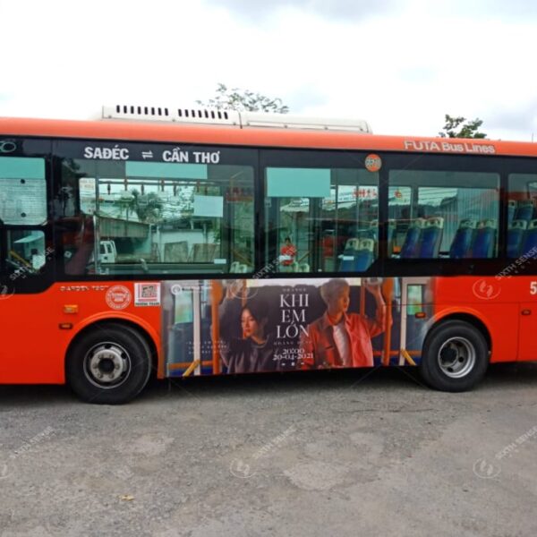 Chiến dịch quảng cáo xe bus quảng bá MV “Khi em lớn” tại Cần Thơ