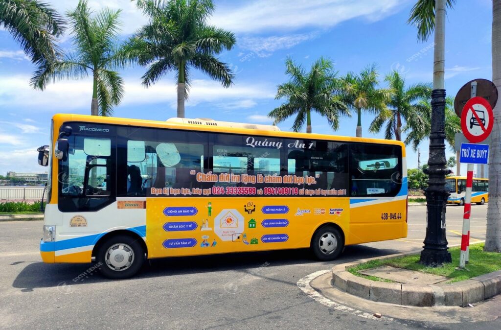 CSAGA quảng cáo xe bus Đà Nẵng giới thiệu Ngôi nhà Ánh Dương