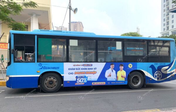 Dự án quảng cáo trên xe bus Hà Nội cho bệnh viện Medlatec