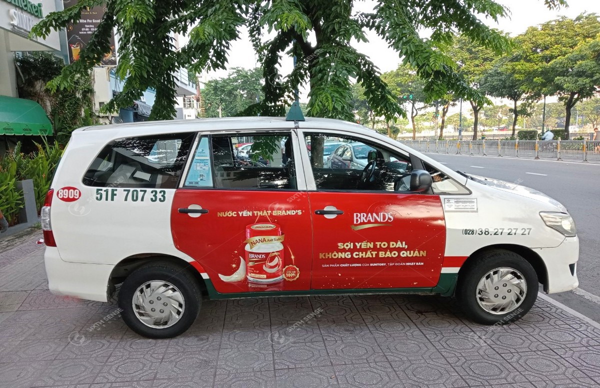 quảng cáo trên taxi tại tphcm