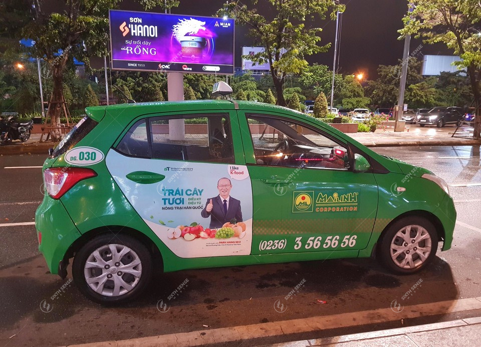 quảng cáo trên taxi tại tphcm