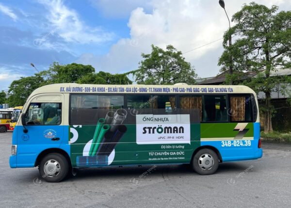 Dự án quảng cáo xe bus của Ống nhựa Stroman tại 7 tỉnh thành