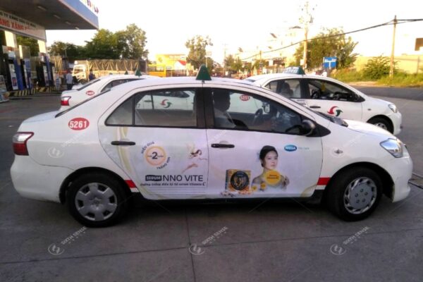Quảng cáo trên taxi ở Đồng Nai